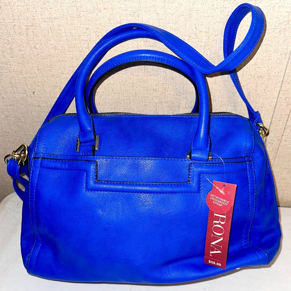 New Merona blue purse with crossbody strap